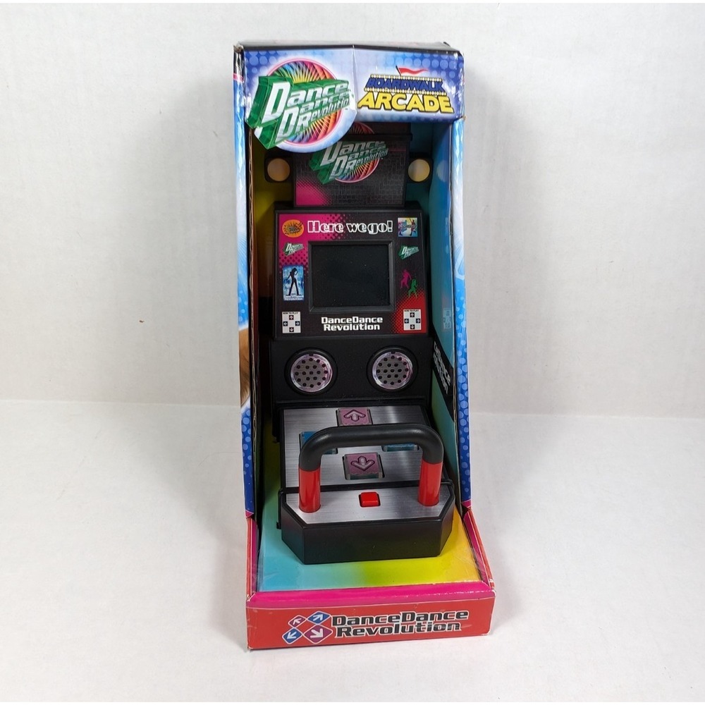 Mini DDR Machine Dance Dance Revolution Boardwalk Arcade Finger Video Game